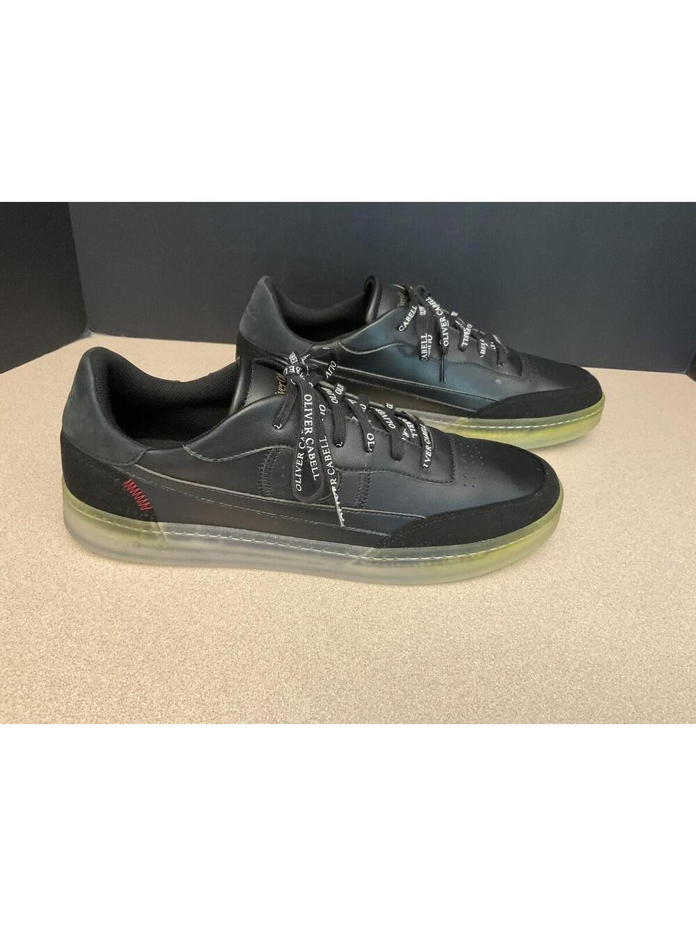 New! Mens Oliver Cabell Vegan 581 Black Leather Sneakers/Shoes. Size 10. Nice!